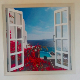 View from an open window